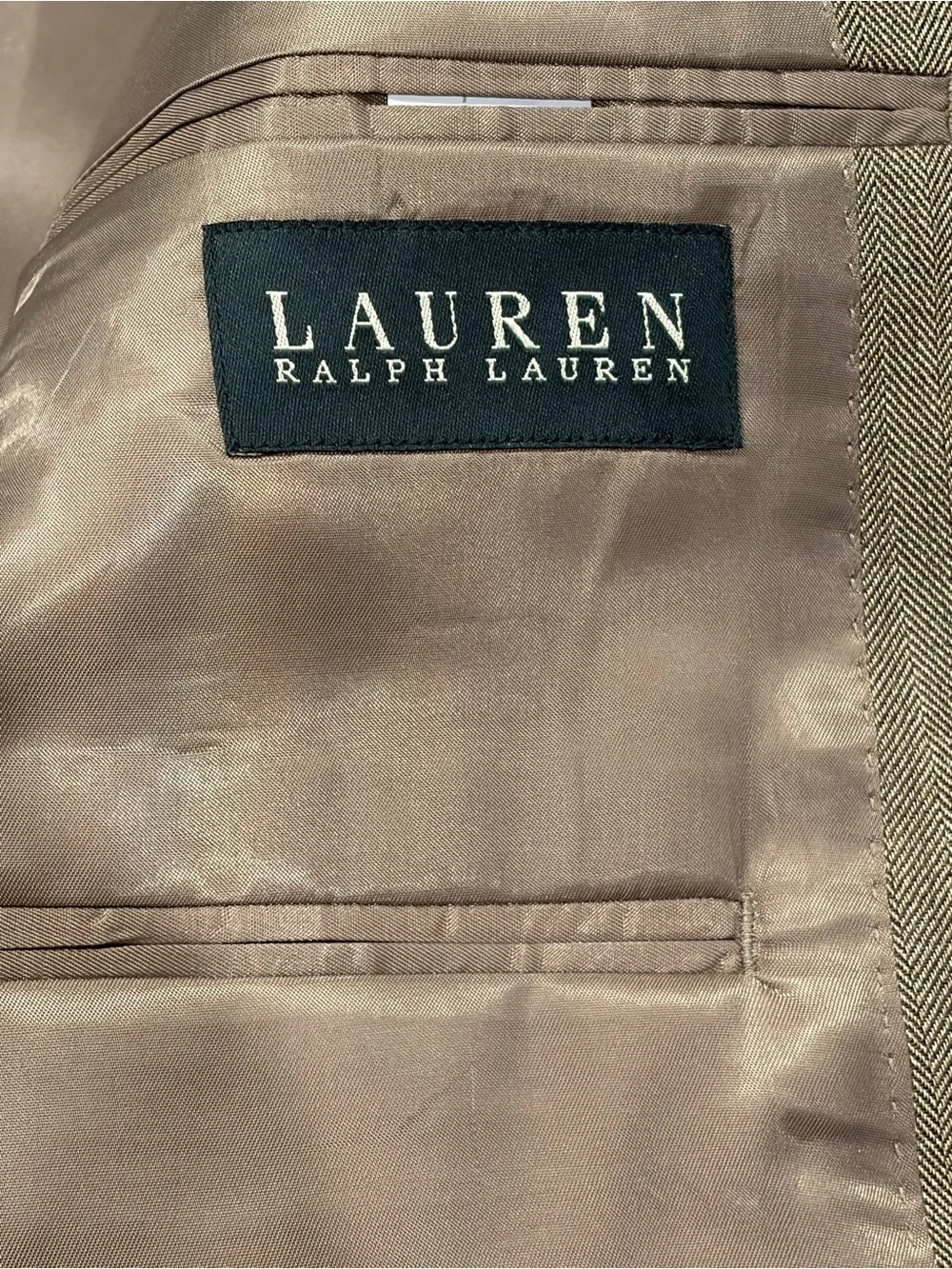 Lauren Ralph Lauren Silk Wool Sport Coat Men’s 46R Tan Light Brown NWT